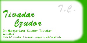 tivadar czudor business card